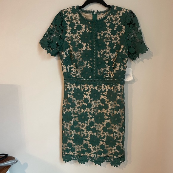 altar'd state green lace dress ALTARD STATE: Womens S, khaki green laced sleeveless midi dress, barely worn